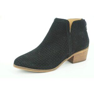 Susina Kyle ankle boots booties black suede perforated western